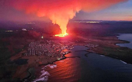 Impactante erupción de un volcán en Islandia tras sismos: hay más de 4 mil evacuados