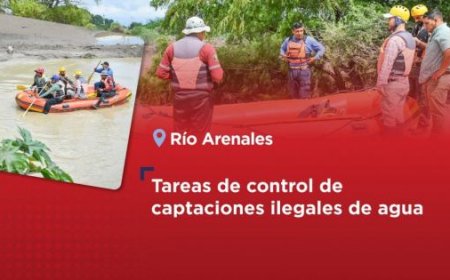 El Gobierno Provincial realiza tareas de control de captaciones ilegales de agua en el Arenales