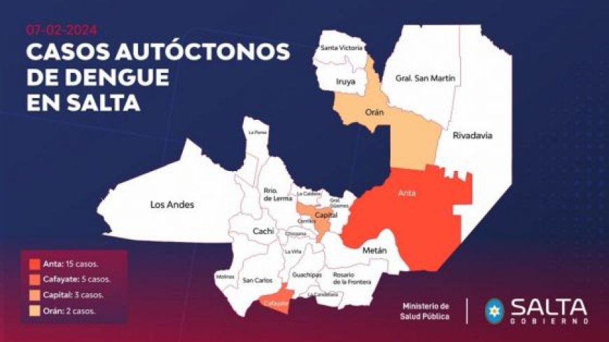 Se modifica el mapa epidemiológico de la provincia respecto al dengue