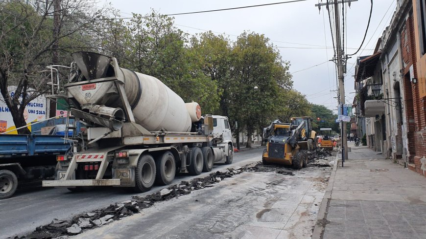 Colocaron nuevo hormigón en Zuviría al 700 y en Pueyrredón al 2.600