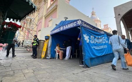 Asisten a más de 500 peregrinos por día en los puestos de salud del SAMEC en la Catedral