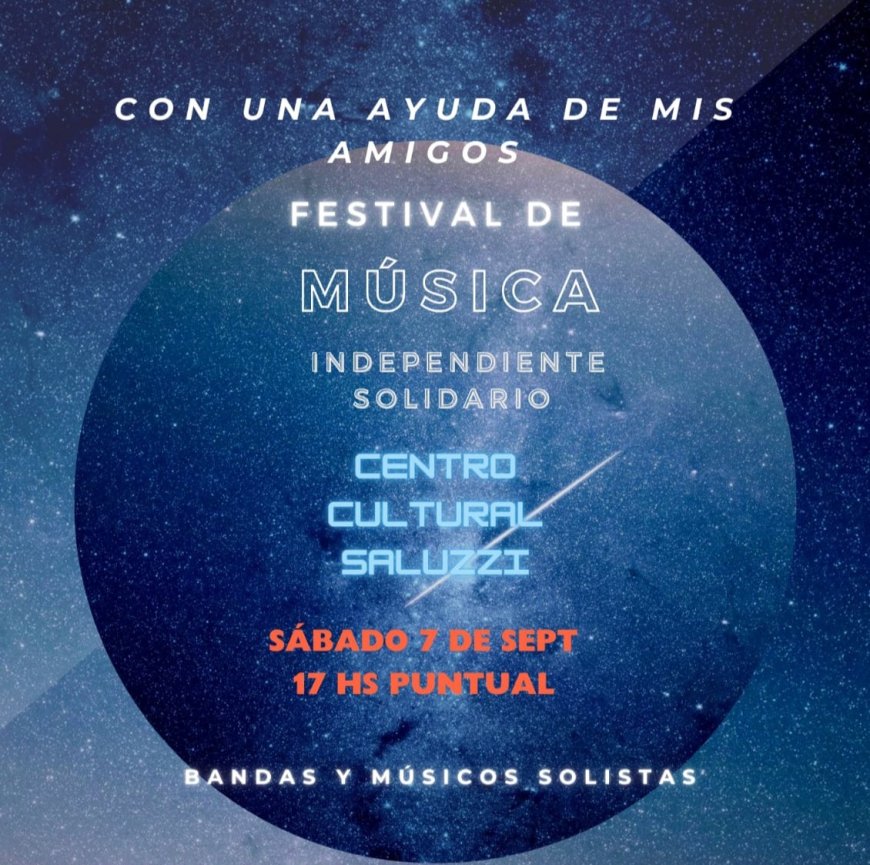 Se desarrollará un festival solidario de música en el Centro Dino Saluzzi