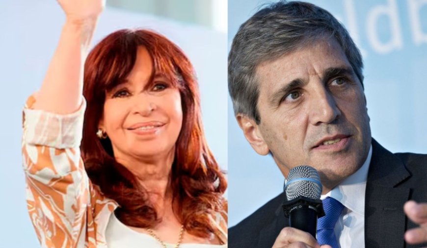 Duro cruce en redes entre Luis Caputo y Cristina Kirchner por los vencimientos de deuda