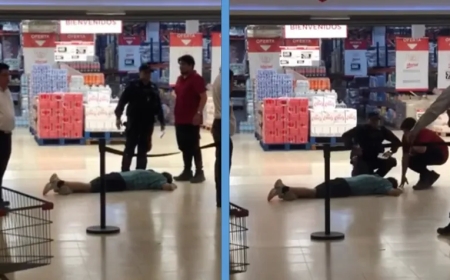 Un hombre se cayó del primer piso del Paseo Libertad