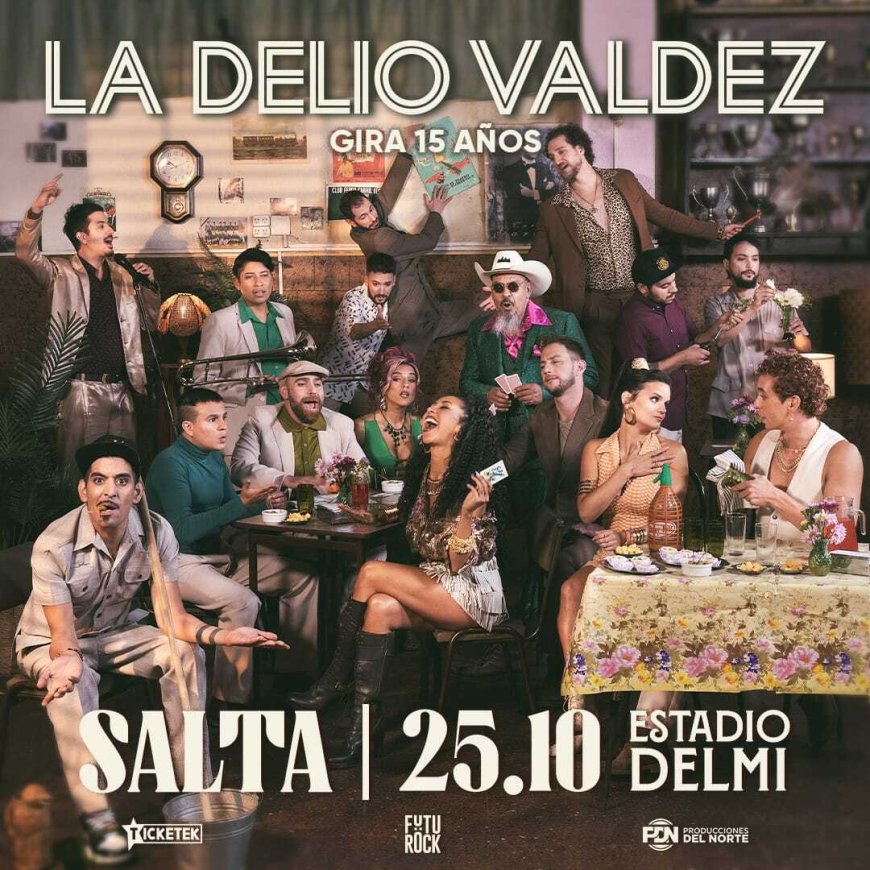 La Delio Valdez festeja su aniversario en Salta con un gran show