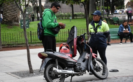 Sigue el operativo de control de uso de casco en motociclistas