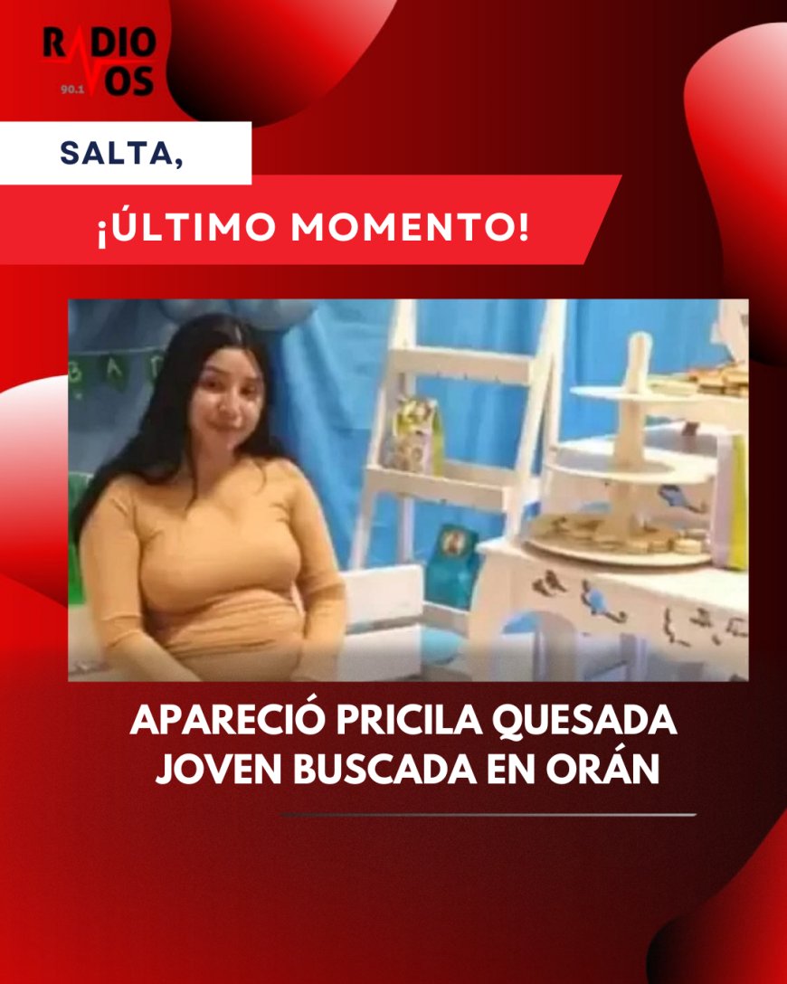 ¡ÚLTIMO MOMENTO! APARECIO PRICILA  QUESADA