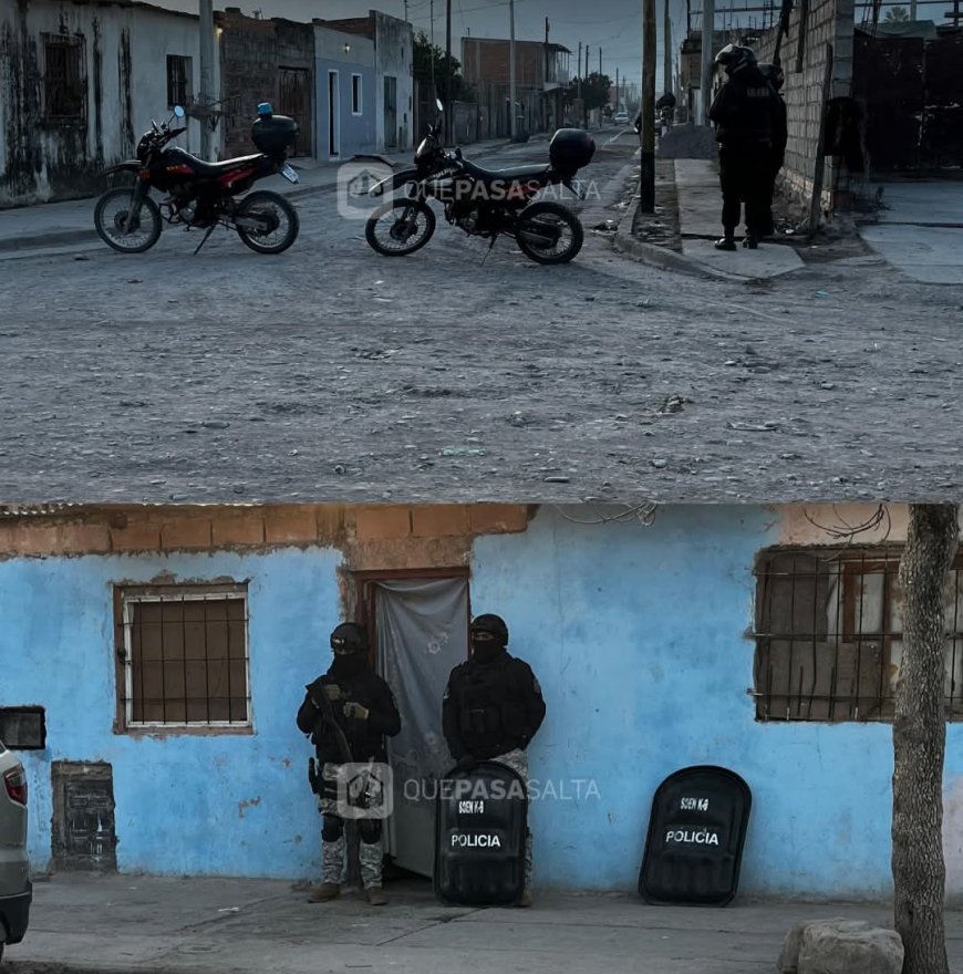 ALLANAMIENTOS EN SALTA: DOCE DETENIDOS Y DROGA INCSUTADA