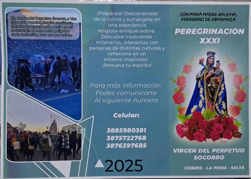 Peregrinos de Cobres desafían el frío y emprenden su marcha hacia Salta