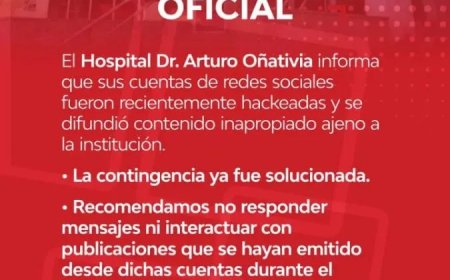 Ciberataque al Hospital Oñativia: investigan vulneración de sus redes oficiales