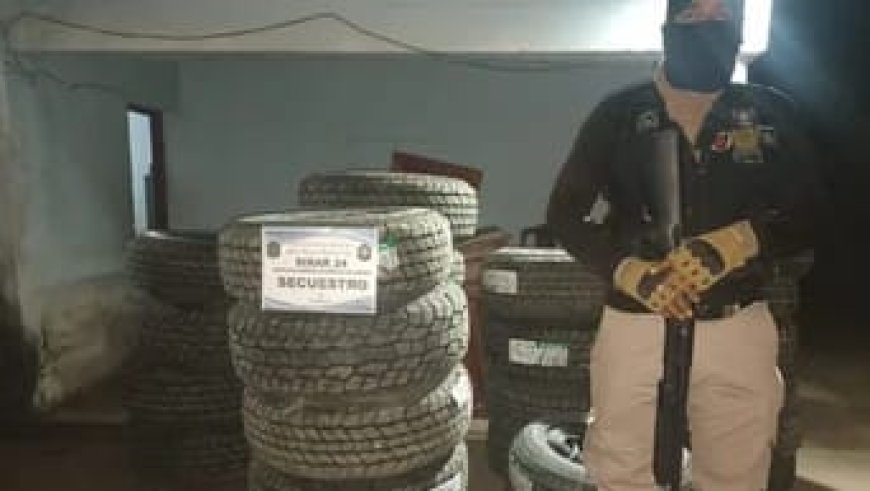 Incautan 130 cubiertas sin aval legal en un control vehicular en Pichanal