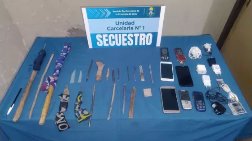 SEGURIDAD PENITENCIARIA  -  Secuestros de elementos prohibidos en controles y requisas internas