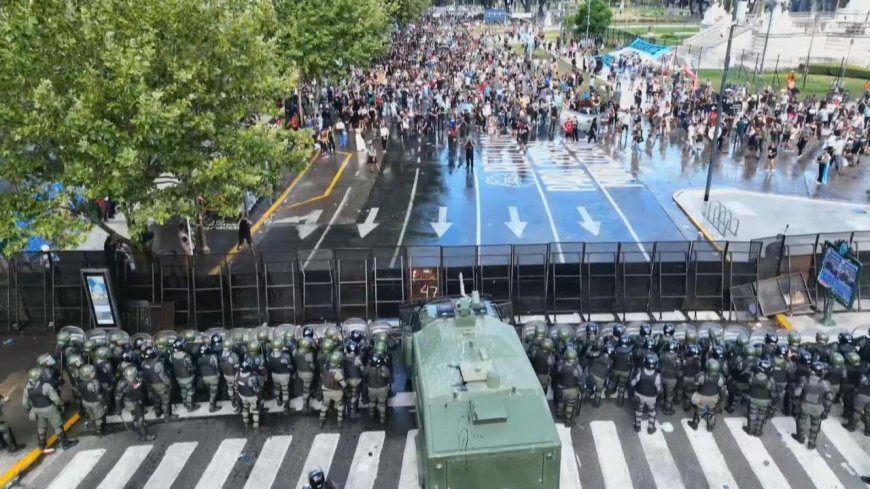Incidentes en la marcha contra la reforma laboral