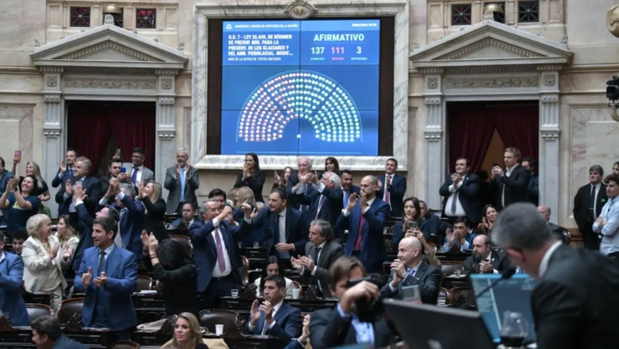 NACIONALES - La Cámara de Diputados aprobó la reforma a la ley de Glaciares
