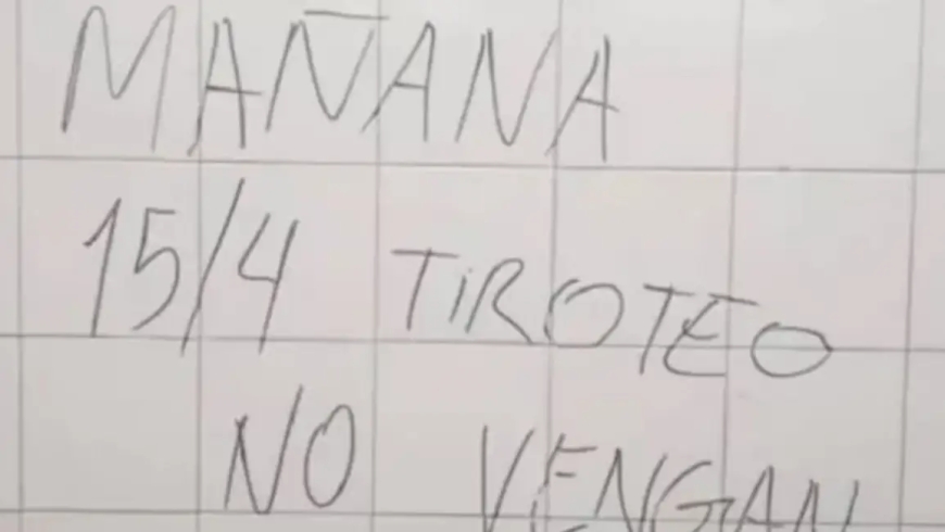 "Mañana tiroteo": aparecen amenazas en distintos colegio