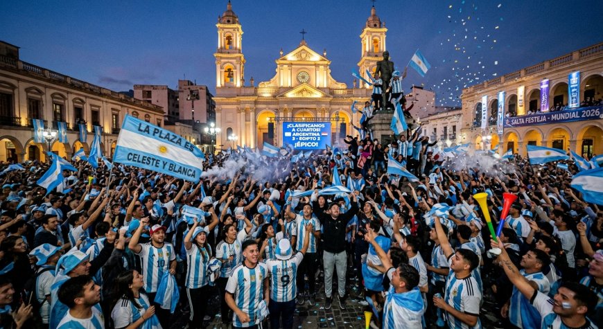 ¡Épico y sufrido! Salta se tiñó de celeste y blanco tras el pase a cuartos en el Mundial 2026