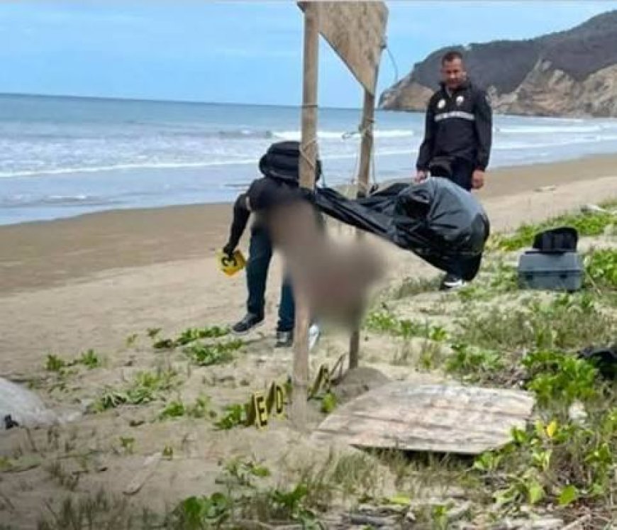 Encontraron cinco cabezas humanas colgadas de un cartel en una playa turística