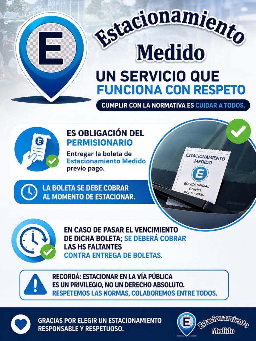Estacionamiento medido: buscan concientizar sobre el pago y la entrega de boletas